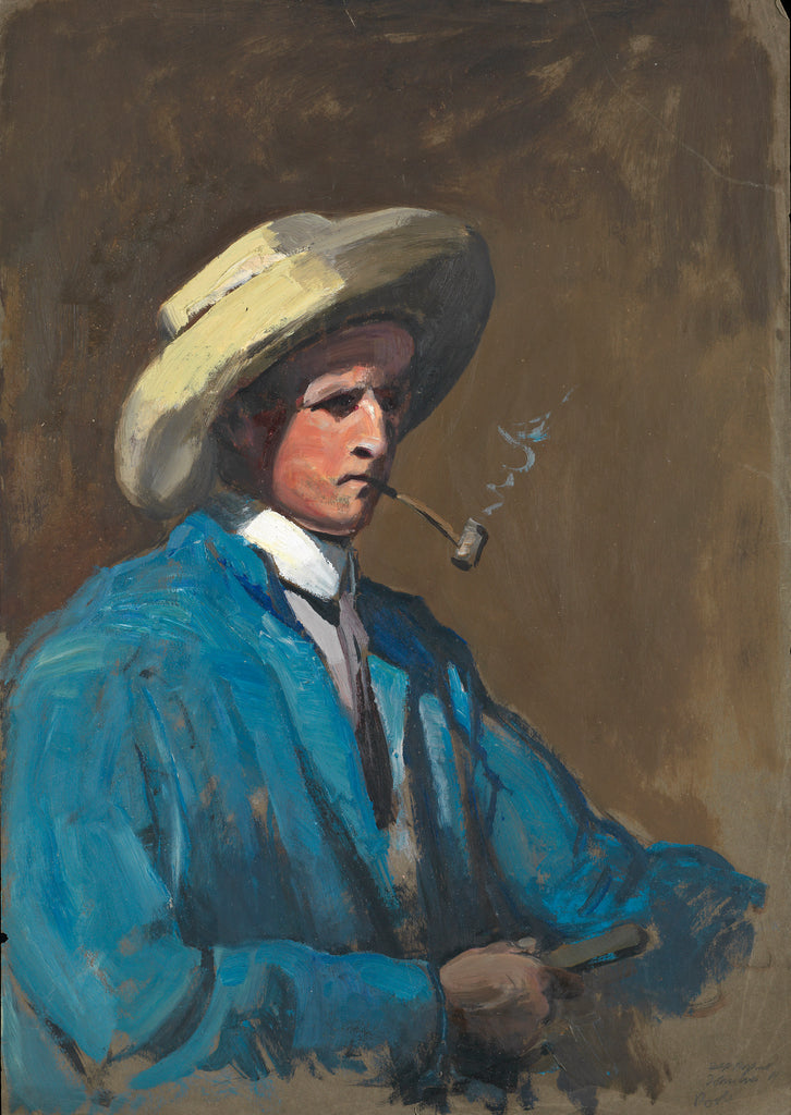 Detail of Herbert Barnard John Everett (self-portrait) by John Everett