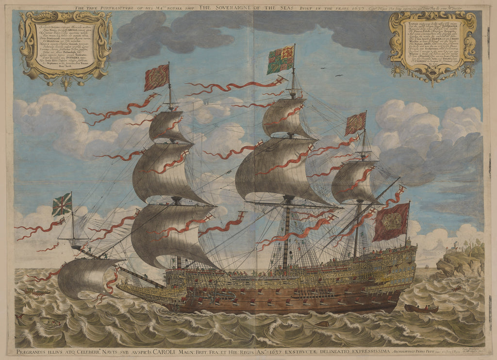 Detail of 'Sovereign of the Seas' (Br, 1637) by John Payne