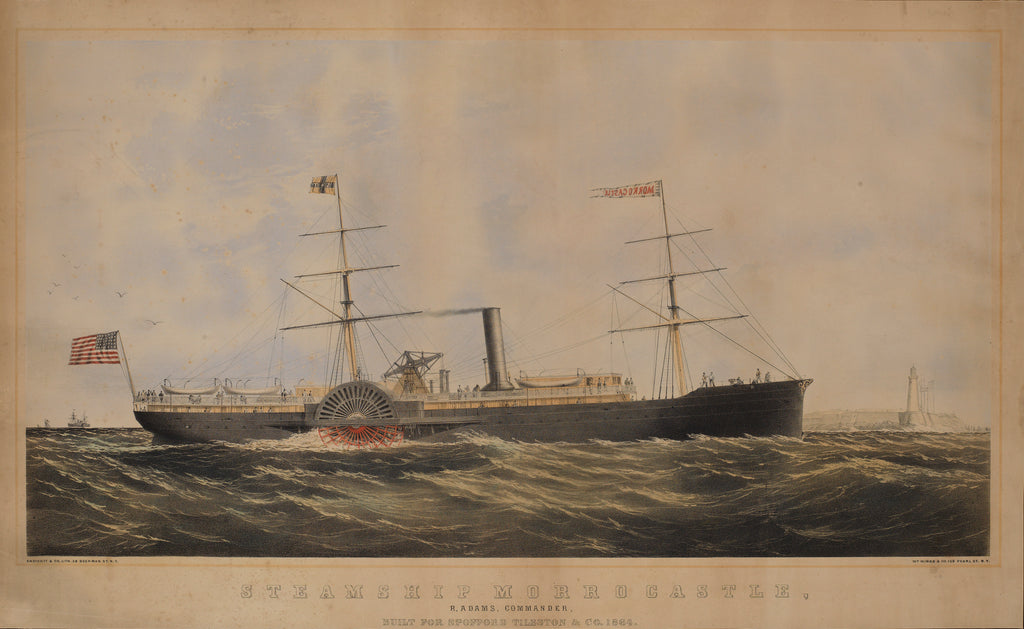 Detail of Steamship 'Morrocastle', R Adams Commander built for Spofford Tileston & Co by Endicott & Co