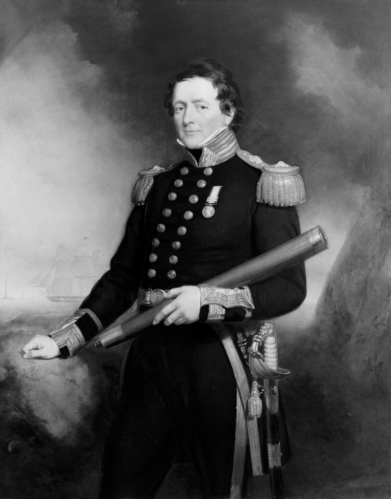 Detail of Admiral Sir Watkin Owen Pell (1788-1869) by John Lucas