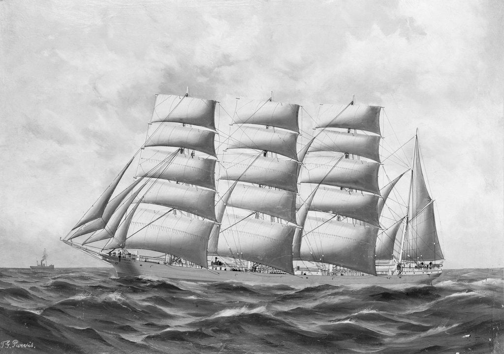 Detail of The barque 'Colonial Empire' by T. G. Purvis
