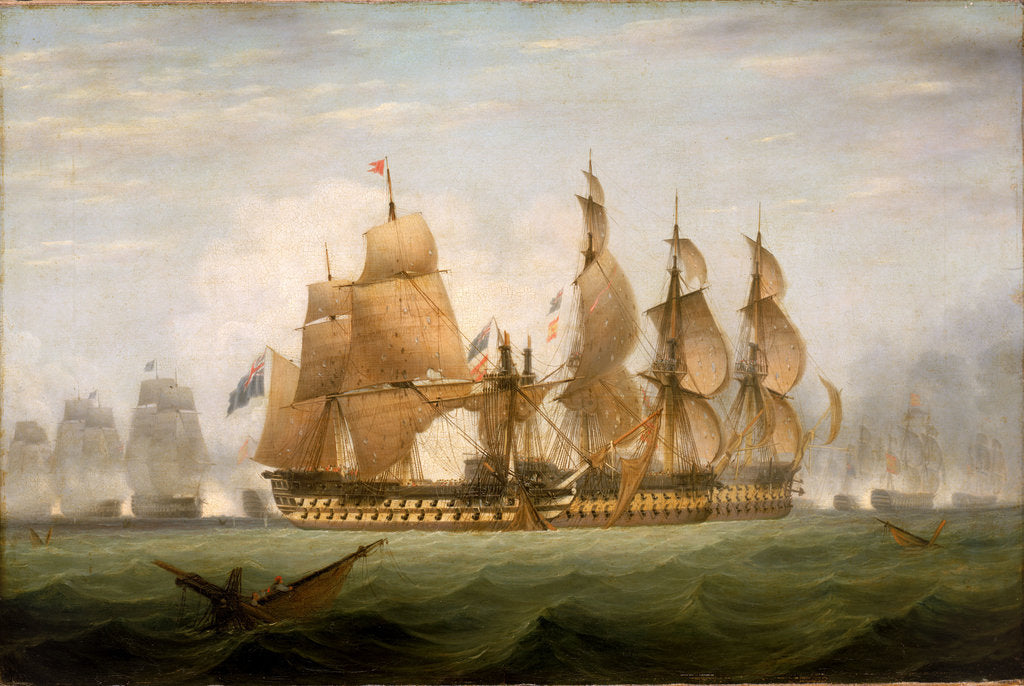 Detail of The Battle of Cape St Vincent, 14 February 1797 by British School