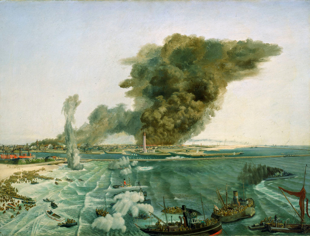 Detail of Withdrawal from Dunkirk, June 1940 by Richard Ernst Eurich