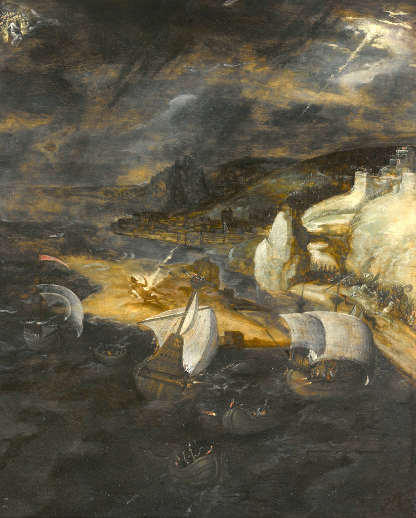 Detail of The fall of Lucifer by Herri met den Bles