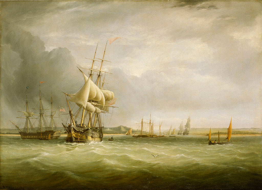 Detail of Shipping in the Bristol Channel by Joseph Walter
