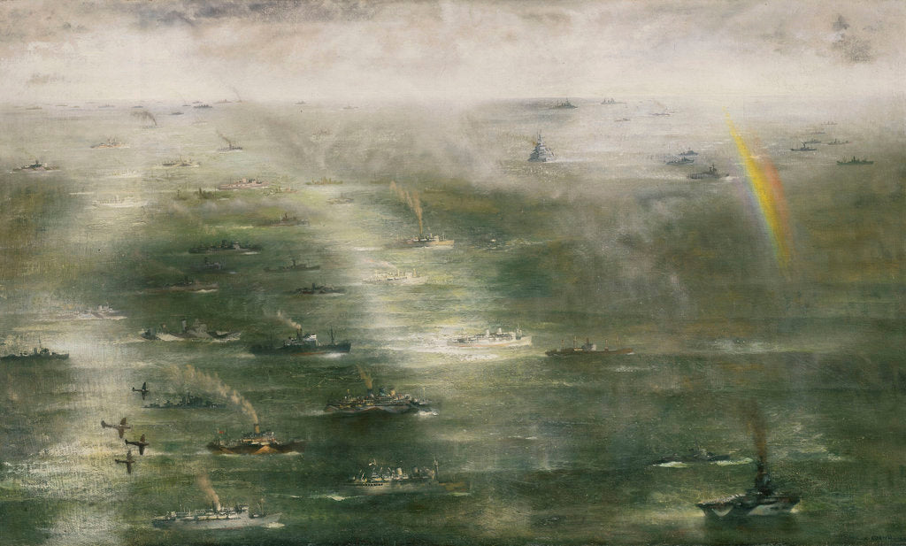 Detail of The great convoy to North Africa, November 1942 by Richard Ernst Eurich