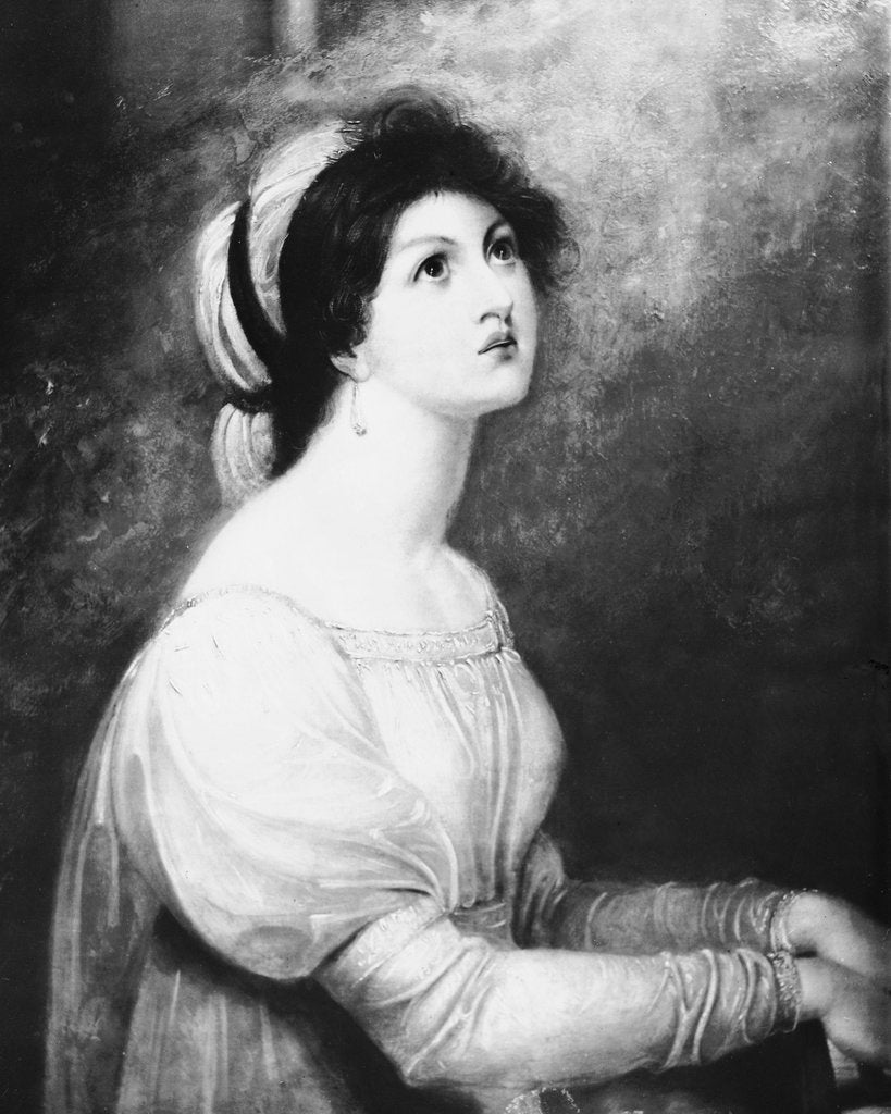 Detail of Lady Hamilton as Saint Cecilia by Richard Westall