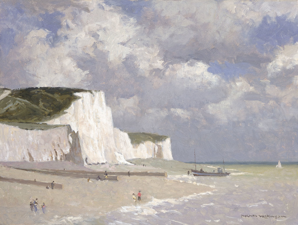 Detail of Chalk cliffs at Rottingdean by Norman Wilkinson