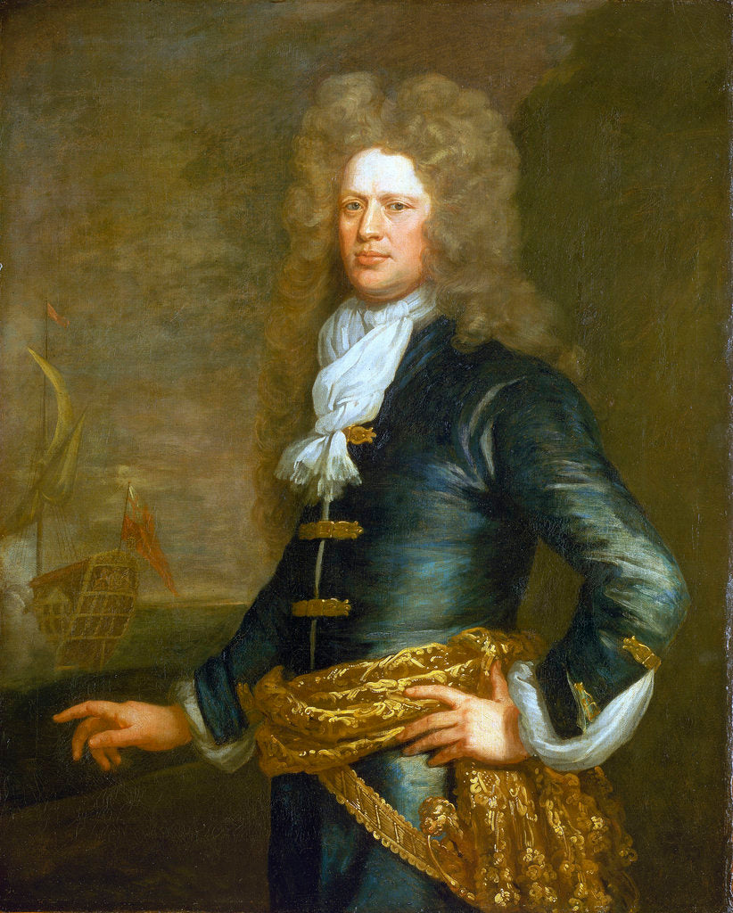 Detail of Admiral Sir John Balchen (1670-1744) by Jonathan Richardson