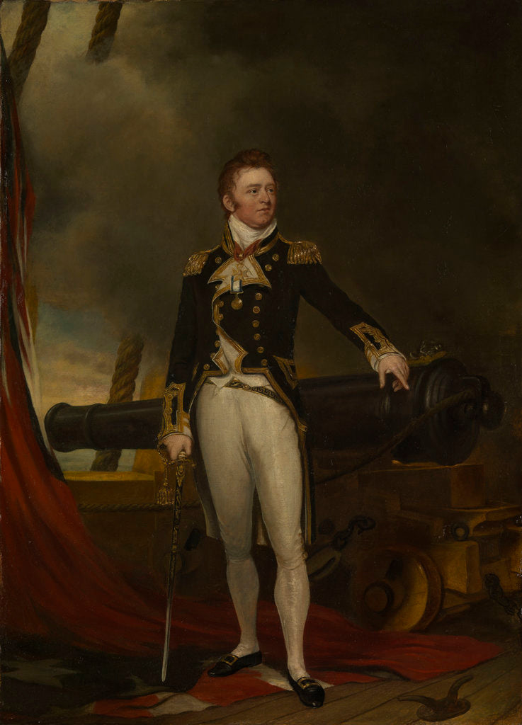 Detail of Captain Sir Philip Bowes Vere de Broke 1776-1841 by Samuel Lane