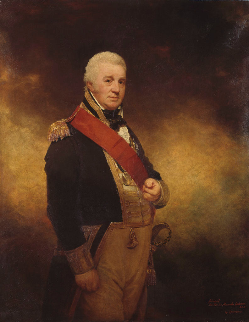 Detail of Admiral the Honourable Sir Alexander Cochrane (1758-1832) by William Beechey