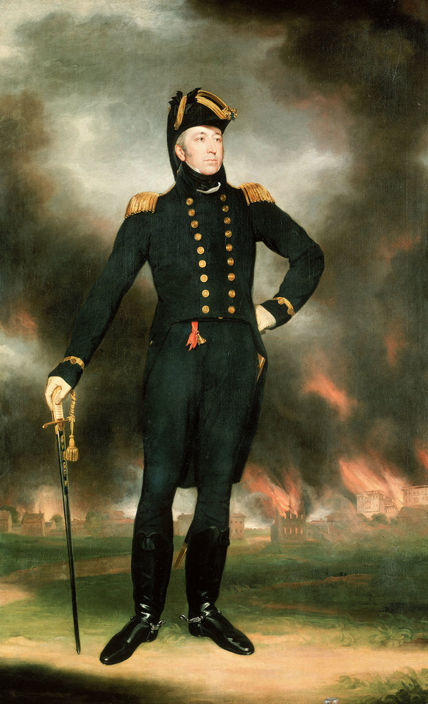 Detail of Rear-Admiral Sir George Cockburn (1772-1853) by John James Halls