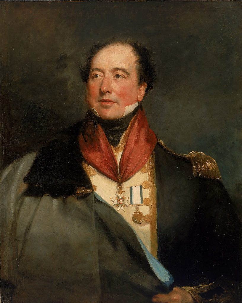 Detail of Captain Sir Christopher Cole (1770-1836) by Margaret Sarah Carpenter