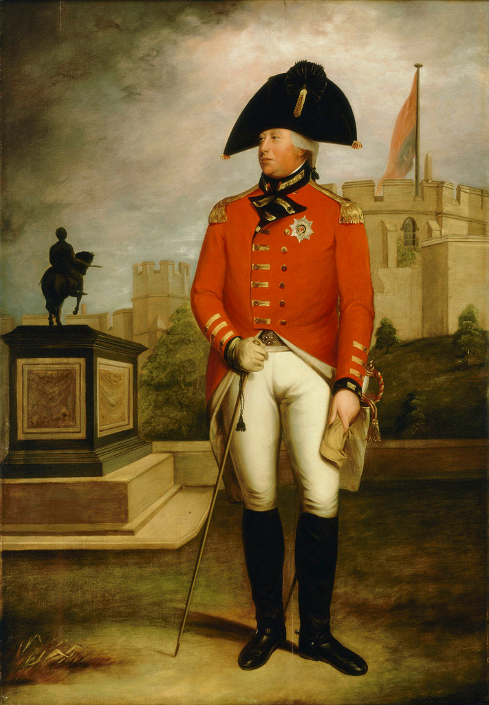 Detail of George III (1738-1820) by William Beechey