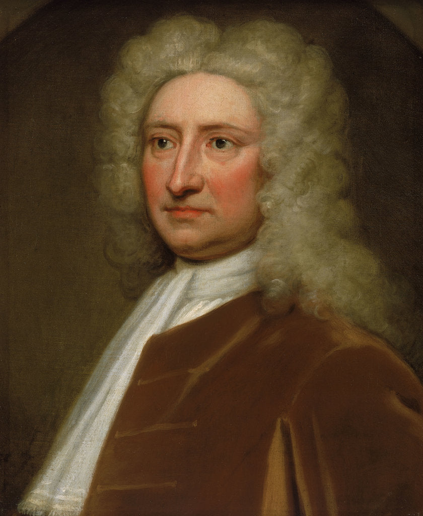 Detail of Edmond Halley, Astronomer Royal (1656-1746) by Godfrey Kneller