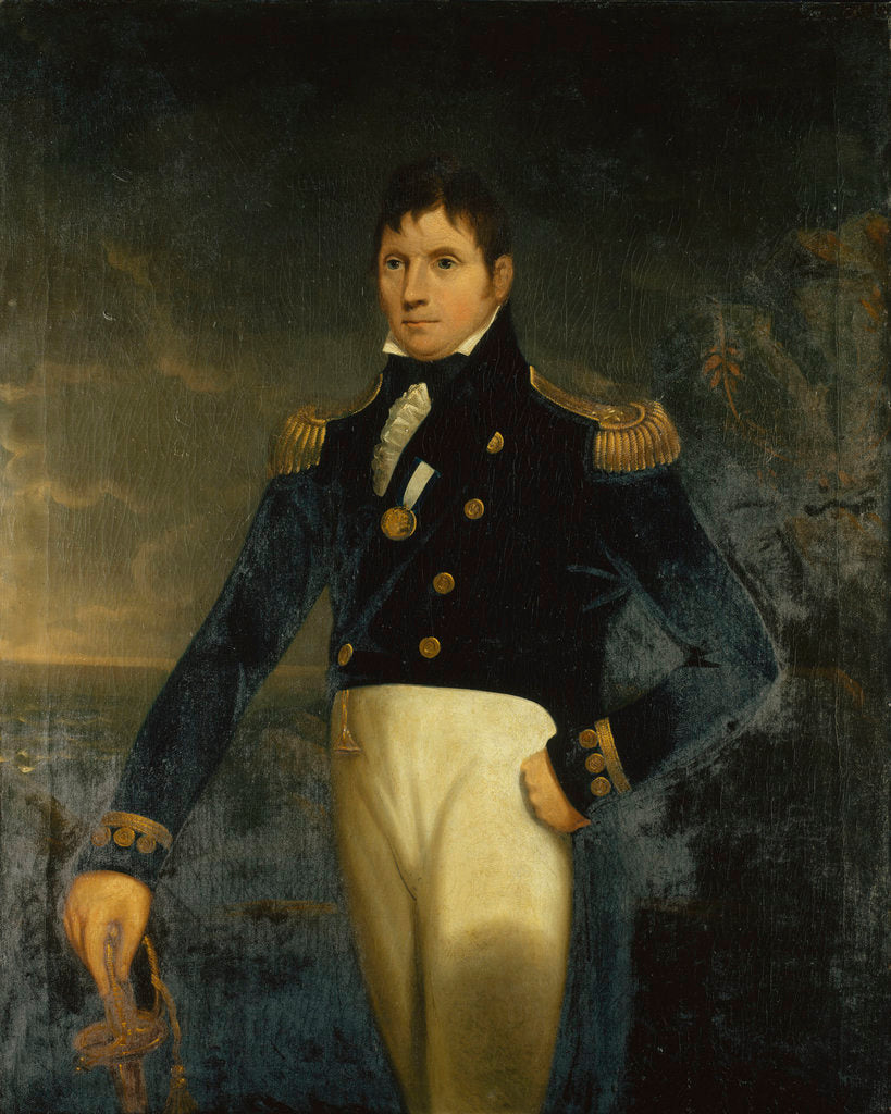 Detail of Rear-Admiral Sir Eliab Harvey (1758-1830) by Lemuel Francis Abbott