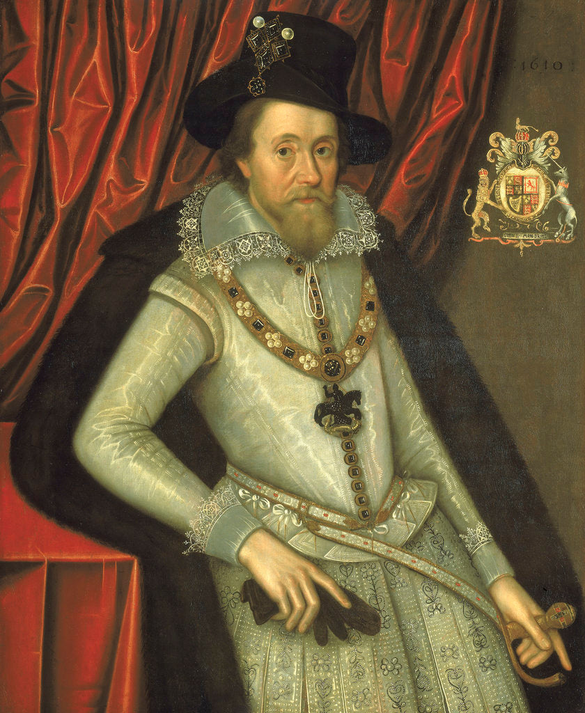 Detail of James I (1566-1625) by John de Critz