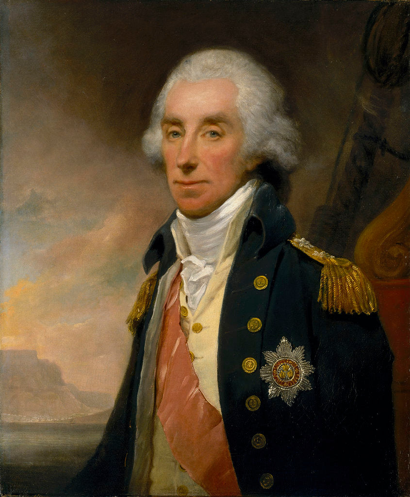 Detail of Admiral Lord George Keith Elphinstone, 1st Viscount Keith (1746-1823) by William Owen