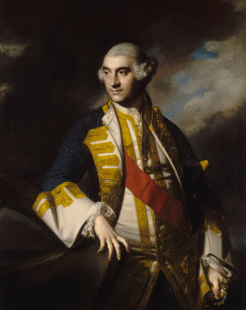 Detail of Admiral Sir Charles Saunders (1713-1775) by Joshua Reynolds