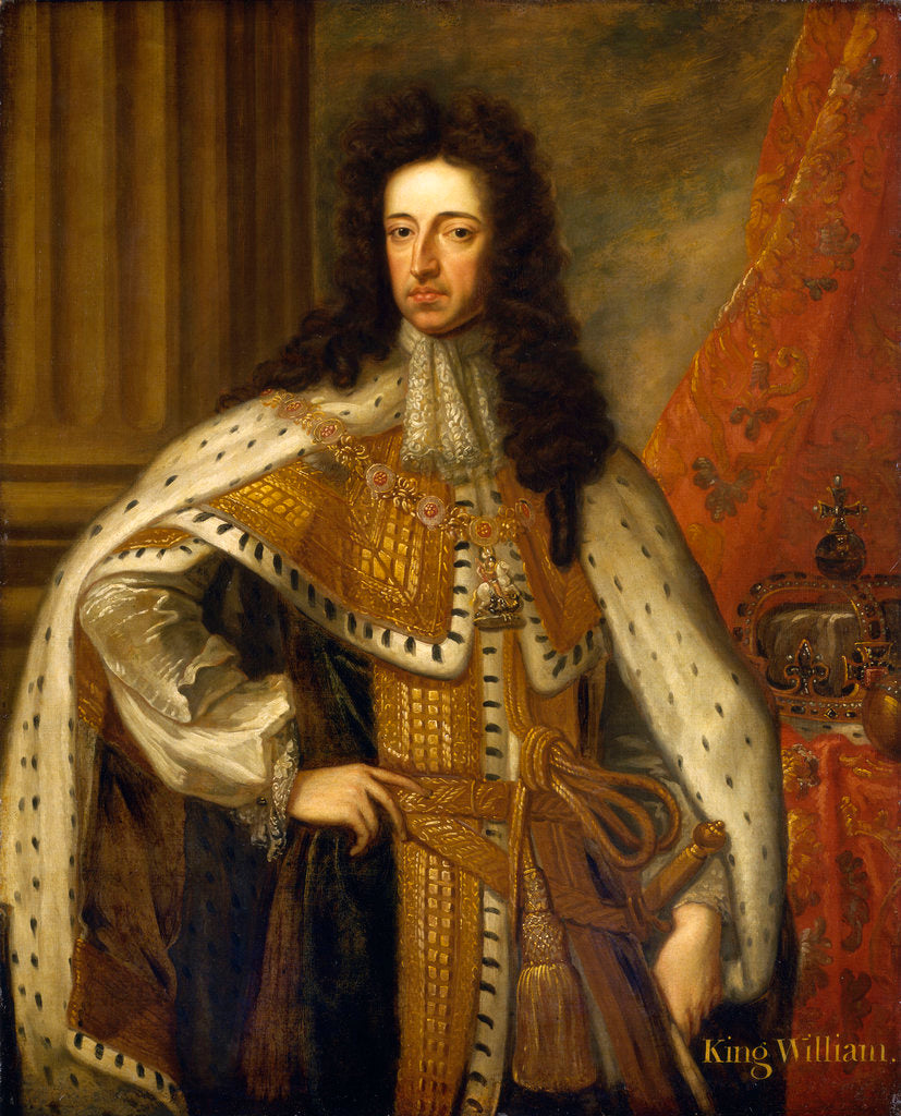 Detail of William III by Godfrey Kneller