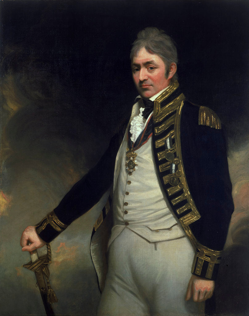 Detail of Rear-Admiral Sir Thomas Troubridge (circa 1758-1807) by William Beechey