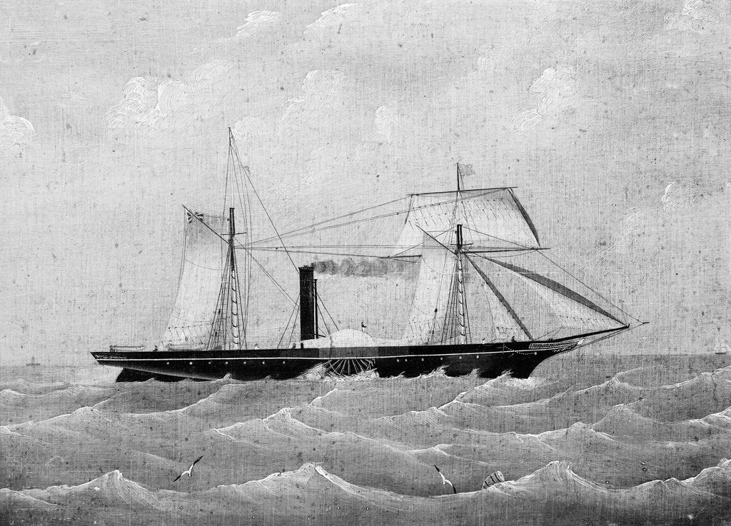 Detail of The steamship 'Moselle' (1852) by British School