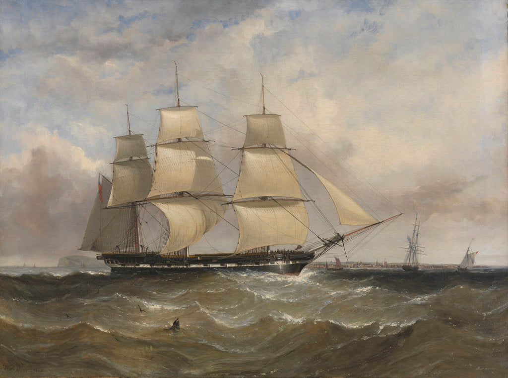 Detail of The ship 'Mountstewart Elphinstone' offshore by William Adolphus Knell
