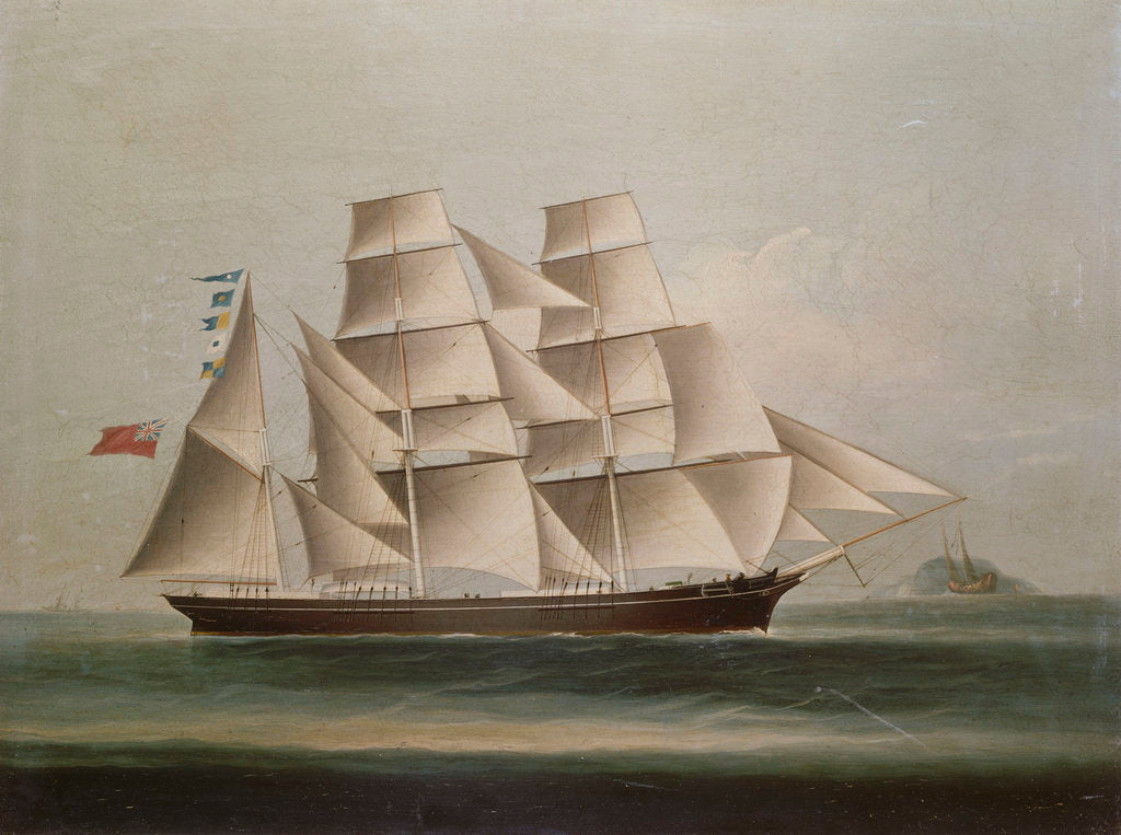 Detail of The barque 'Pathfinder' by Chinese School