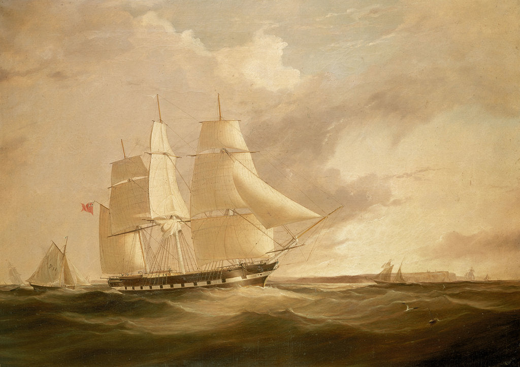 Detail of The ship 'Sir George Seymour' under way by W. Howard