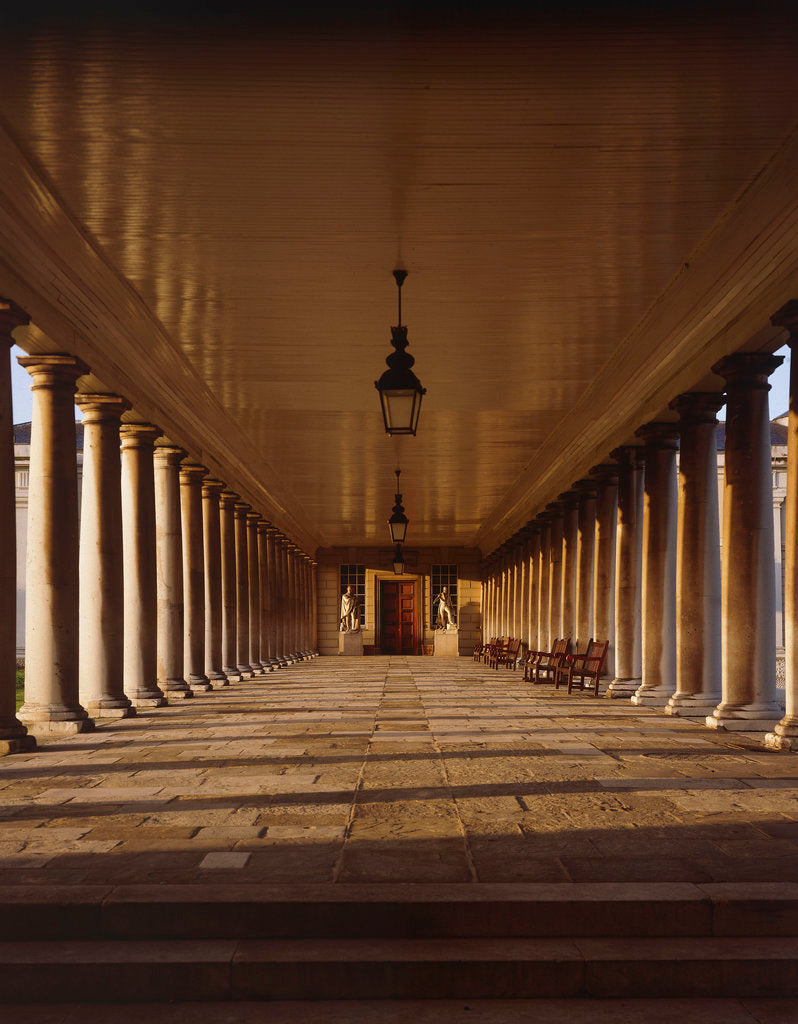 Detail of Colonnades looking towards Queen's House at National Maritime Museum, Greenwich by National Maritime Museum