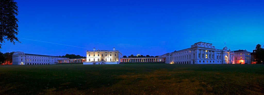 Detail of Panoramic evening view of the Queen's House and National Maritime Museum, Greenwich by National Maritime Museum