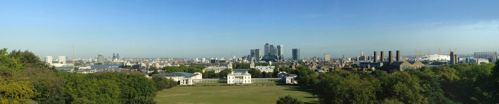 Detail of View of Greenwich Park, Queen's House and National Maritime Museum from Royal Observatory, Greenwich by National Maritime Museum