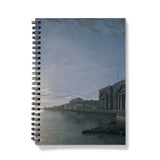 The Thames and Greenwich Hospital by moonlight Notebook