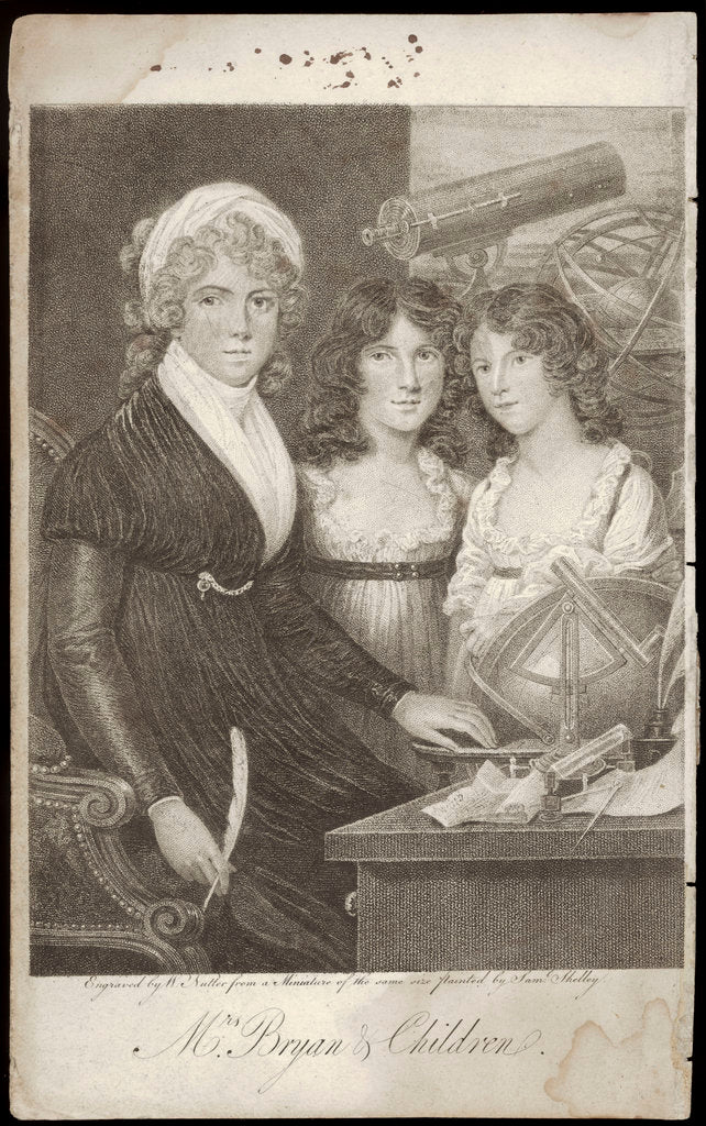 Detail of Mrs. Bryan and her Children by Samuel Shelley