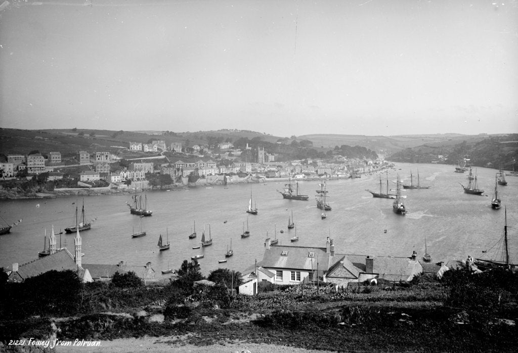 Detail of Fowey, Cornwall by Francis Frith & Co.
