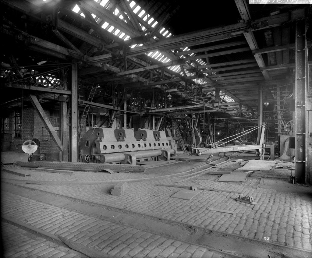 Detail of Platers' Machine Shed at John Brown & Co. Ltd, Clydebank, 1901 by Bedford Lemere & Co.