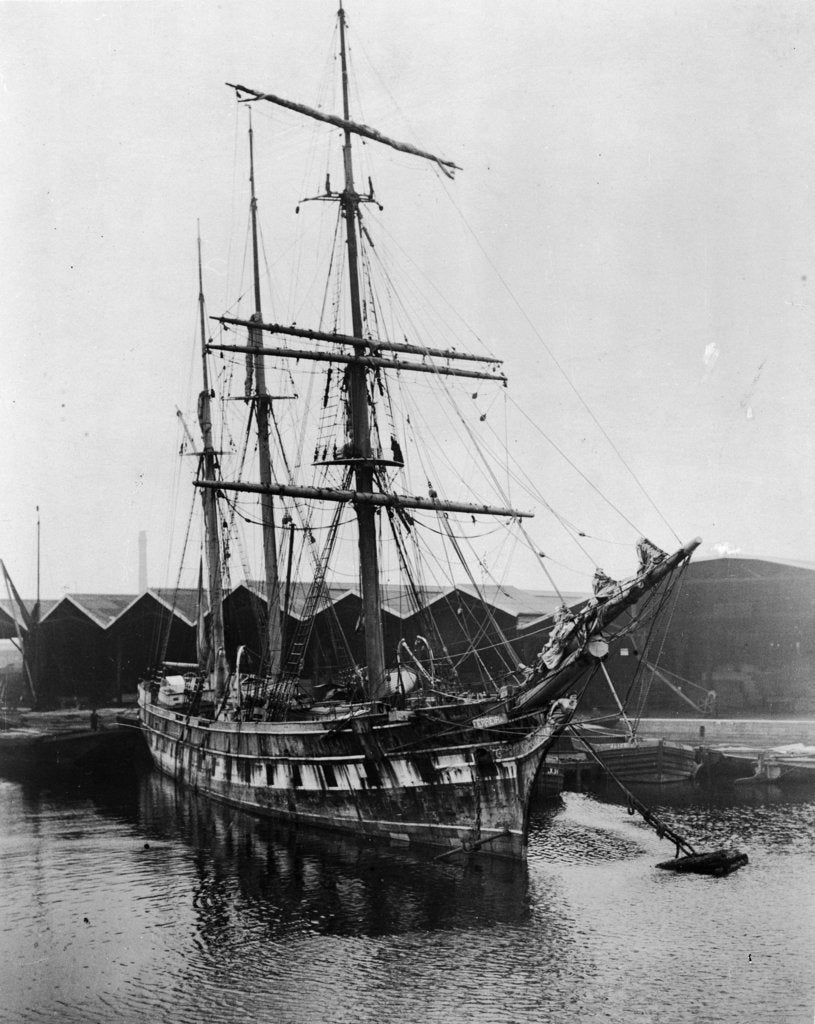 Detail of 'Ferreira' (1869) at the Albion Dock at Surrey Commercial Docks, London by unknown
