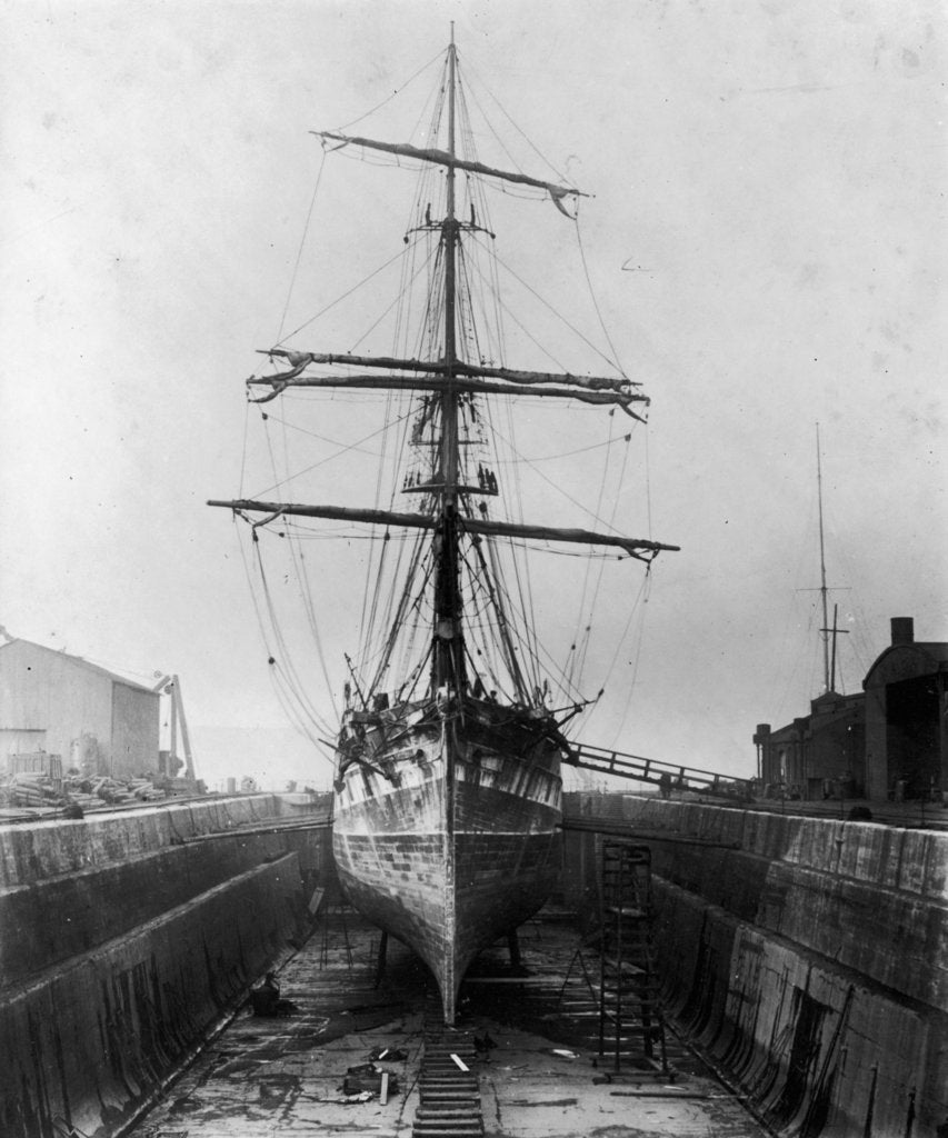 Detail of The 'Ferreira' in the New Lower Union Dry Dock, Limehouse by unknown
