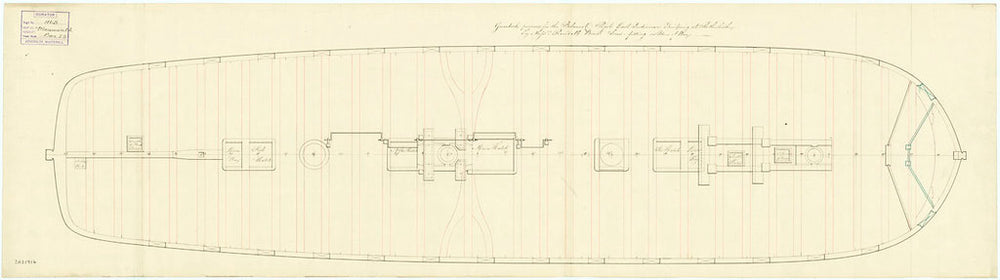 Ship plan HMS 'Monmouth'