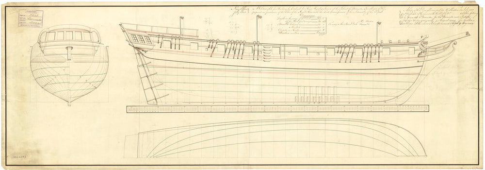 Lines plan 'Bermuda' (Br, 1806) class