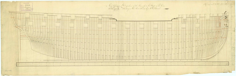 Frame plan for Sirius (1797)