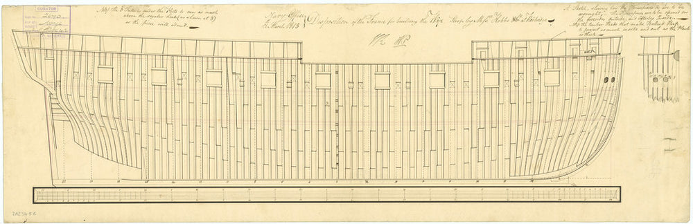 Framing profile plan for Wye (1814)