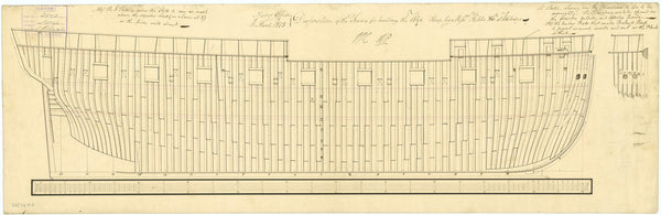 Framing profile plan for Wye (1814)