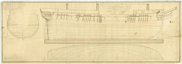 Lines plan for Wye (1814)
