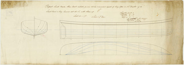 Lines plan for 25ft wooden steam boats