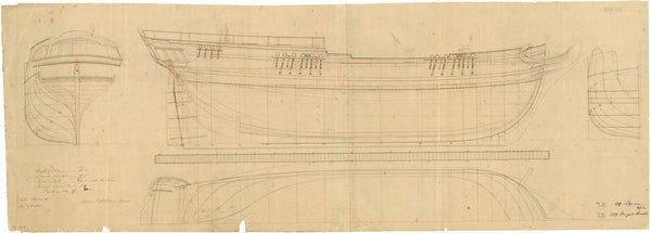 Plan of 'Pilgrim' (1787) and 'Marquess [Marquis] of Worcester' (1789)