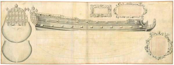 Plan of HMS 'Adventure' (1646)