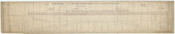 Lines plan of HMS Black Prince (1904)