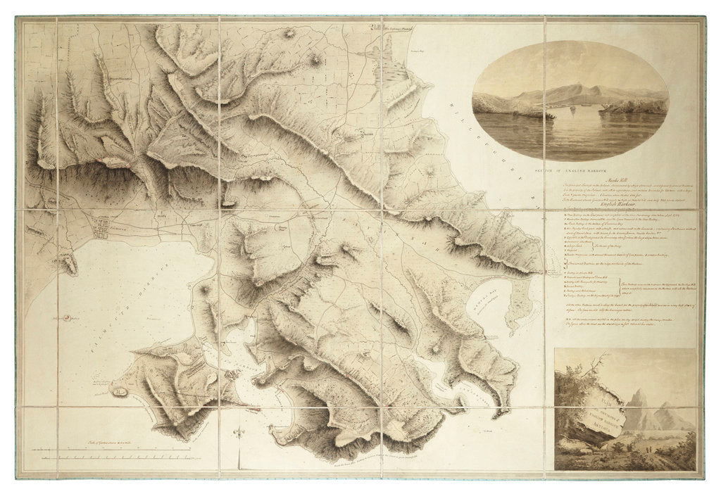 Detail of Plan of the environs of English Harbour, Antigua by John Brown