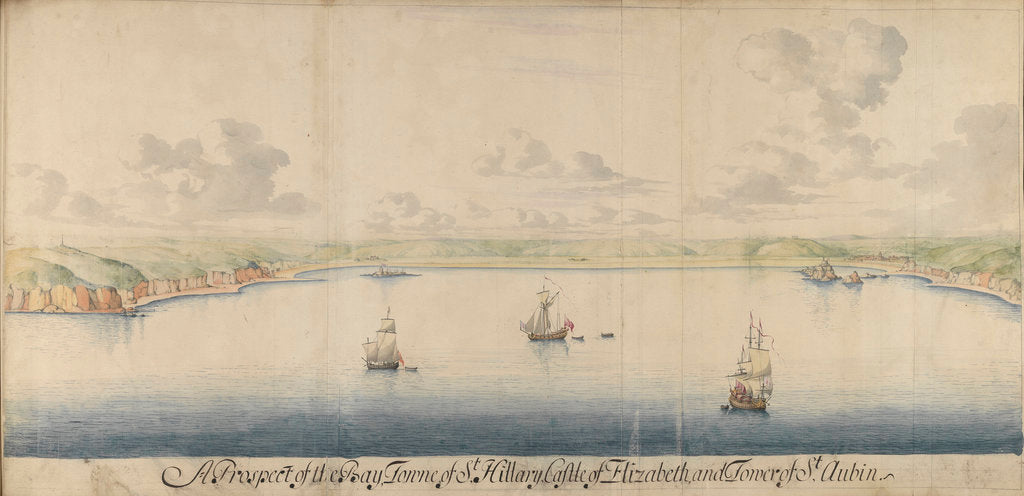 Detail of The Legge Report, 'Bay Towne of St Hilary - Castle Elizabeth' by Thomas Phillips